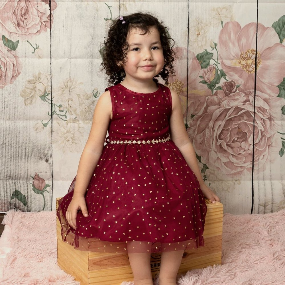Rare Editions 2 piece set Burgundy Dress with Coat 3T